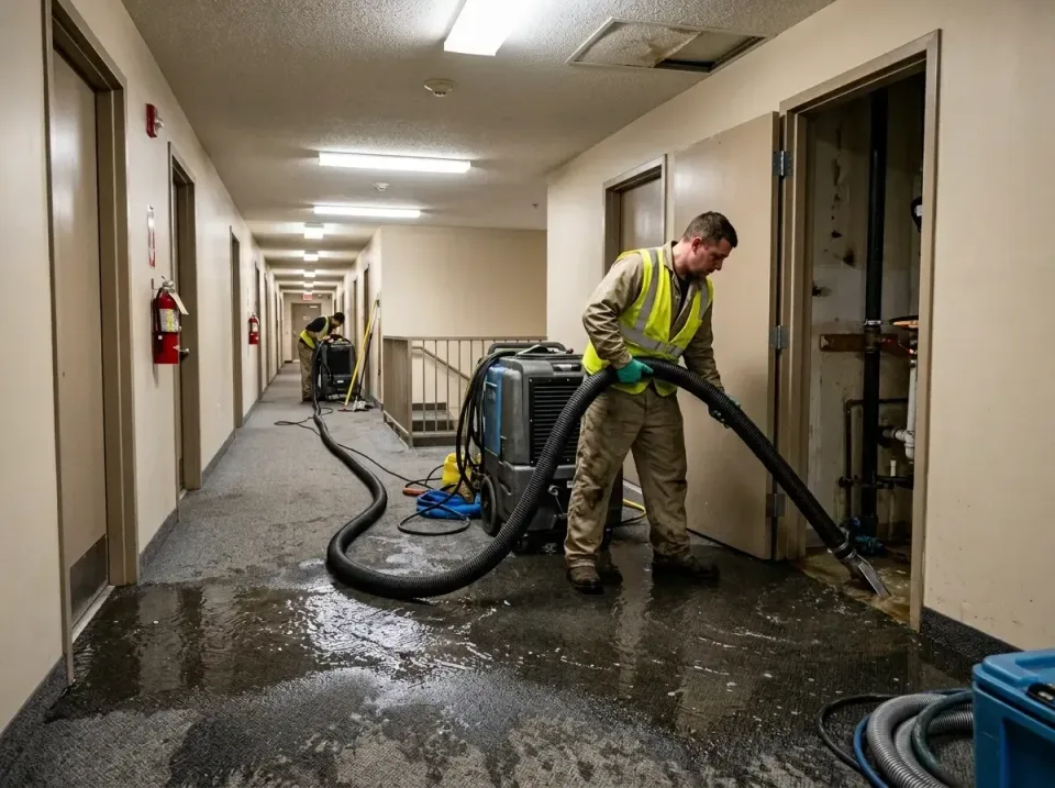 multi-unit-apartment-hallway-f-005 — frequently asked questions, Emergency Burst Pipe Water Extraction & Removal in La Grand…